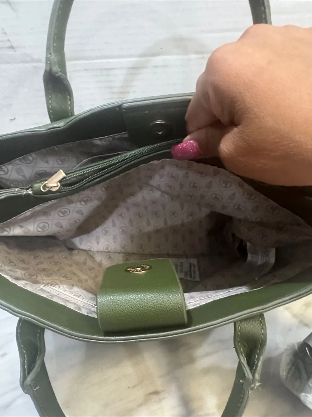London Fog structured olive